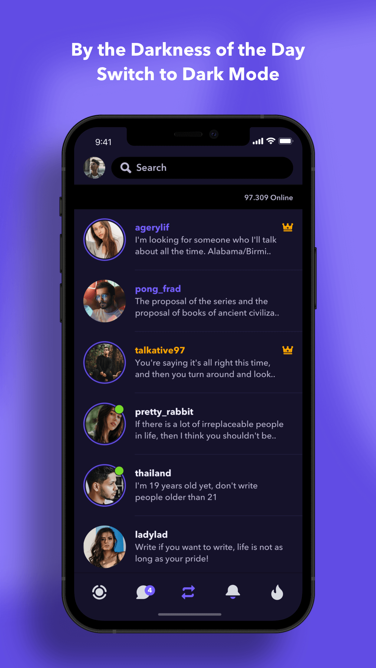 Discover Screen Dark Mode
